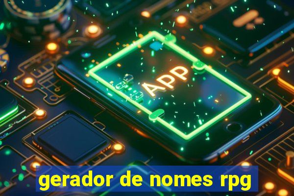 gerador de nomes rpg